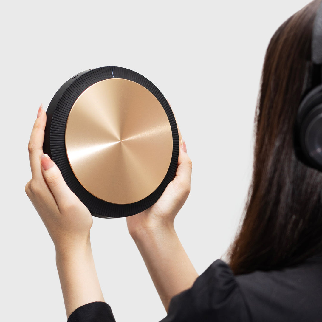 TRETTITRE T-CP8 ブラックCDプレーヤー | ポータブルBluetooth | 受賞歴のあるデザイン